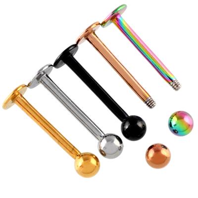10ks/sada Kulička z chirurgické oceli Šperky na piercing do uší na rty