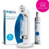 BRITA Soda Maker - SodaONE White - 1 Bottle 1L and 1 CO2 Cylinder Included