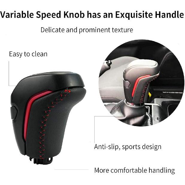 Automatic Shift Knob Handle Fit for Toyota Tacoma PRO 2016-2021 2.7L L4 3.5L V6, Automatic Car Gear Shifter Lever Adapter Replace PTR57-35170 - Black