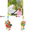 Baby Plush Hanging Toy With Multisurface Development For Infant Learning And Sensory Engagement
