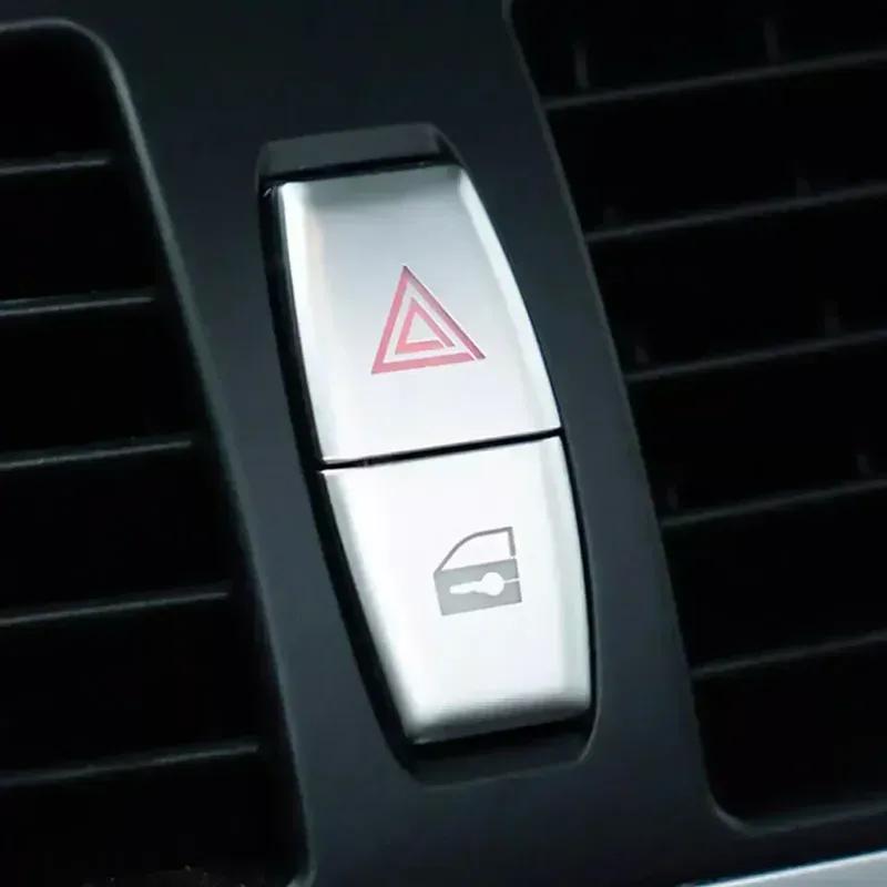 Warn Light Switch Button Cover Sticker Decor Trim Kit/Set For BMW X6 E70 E71 E84 E60 Replace Car Accessories