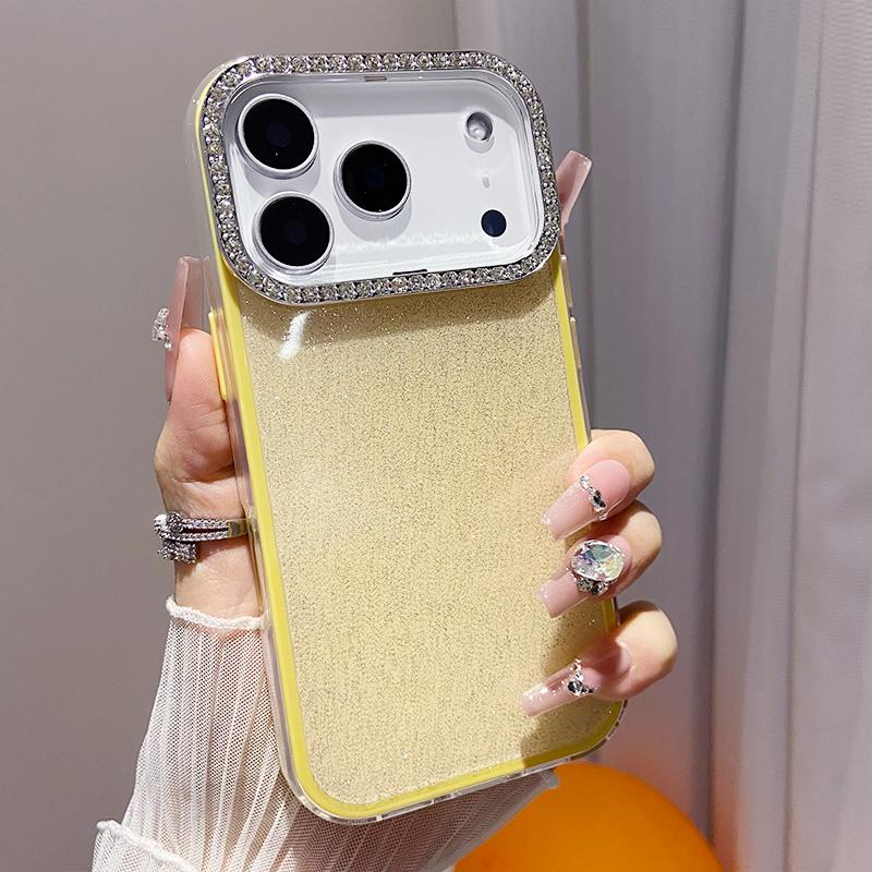 Luxus Glitzer Diamant Strass Handyhülle für IPhone 17 Air 16 Pro Max 15 14 13 12Pro 2 in 1 Stoßfeste Rückabdeckung Caque