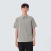 Classic Woven Short-Sleeve Polo T-shirt Fog Gray (S25MMTPS16)