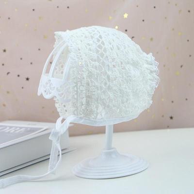 Spitze Blume Hohl Baby Mütze Sommer Niedliche Prinzessin Baby Mädchen Hut Mit Schleife Einfarbig Säugling Kleinkind Eimer Hut