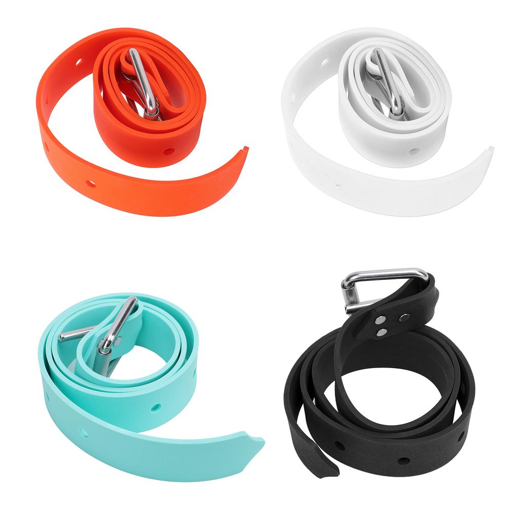 Diving Weight Belt Adjustable Silicone Freediving Weight Belt with Quick Release Buckle for Scuba Di