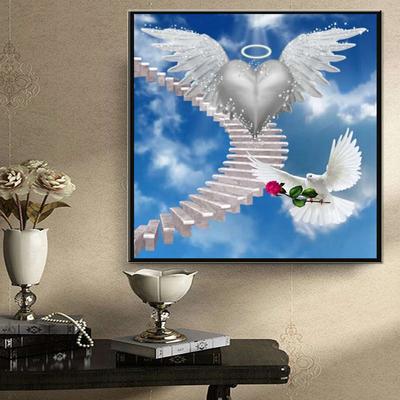 DIY Diamant Malerei Friedenstaube Kreuzstich Kit Mosaik Kunst Diamant Malerei Vollkreis/Quadrat Diamant Home Dekoration