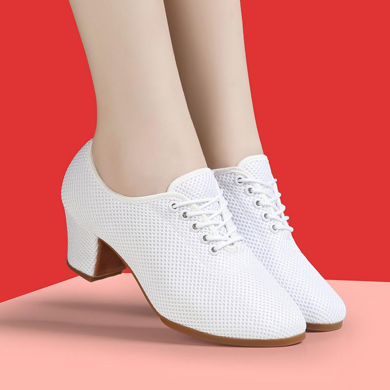Women's Latin & Ballroom Dance Shoes - Soft Sole, Breathable, Lightweight, Ideal for Teachers, Training & Square Dance.