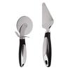2PCS Pizza Wheel Cutter And Pie Server - Non-Slip Handle, Sharp Stainless Steel Pizza Slicer Outdoor Tableware