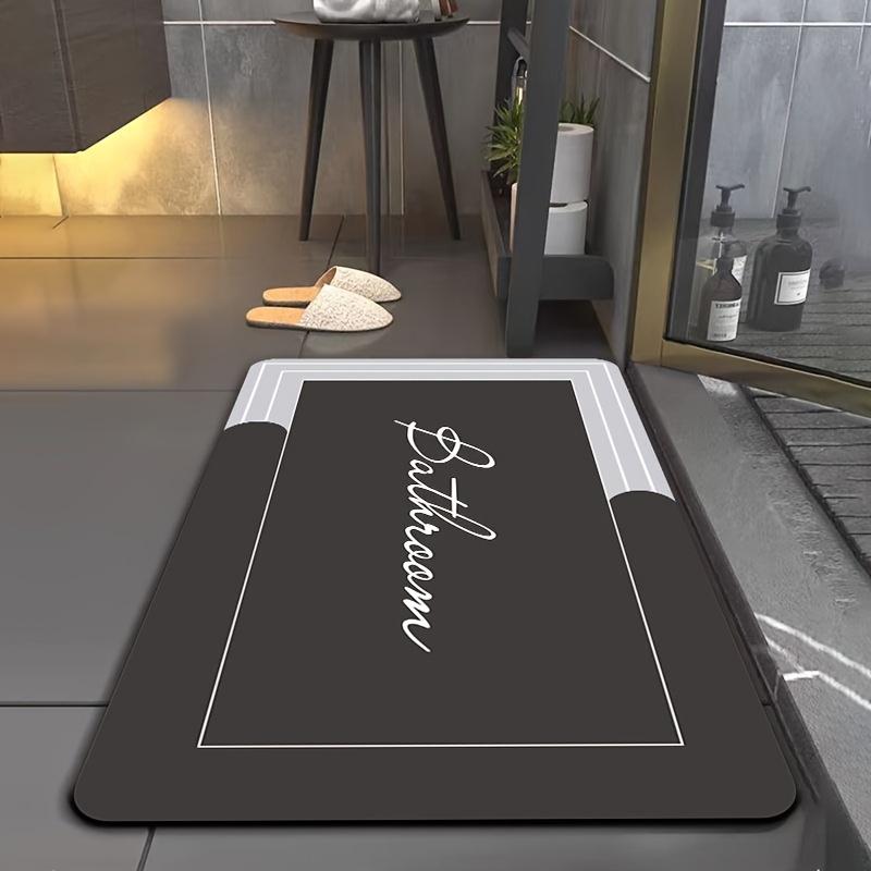 VIKAMA Simple Beige Carpet Non-slip Bathroom Mat Doormat Toilet Floor Rug  Living Room Bedroom Carpet Welcome Mat Outdoor Carpe