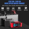 E-FAST Battery Charger, 10A Lifepo4 Lead Acid Car Battery Charger, Upgraded Automobile Trickle Charger 12/24V, All In 1 Battery Maintainer, For Truck