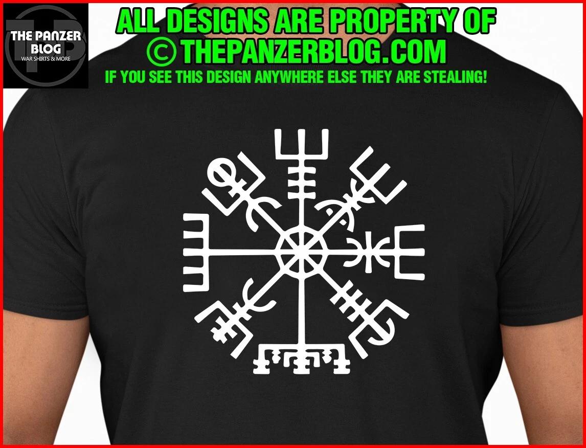 

Viking Vegvisir Version 1 T-Shirt Nordic Compass XXL
