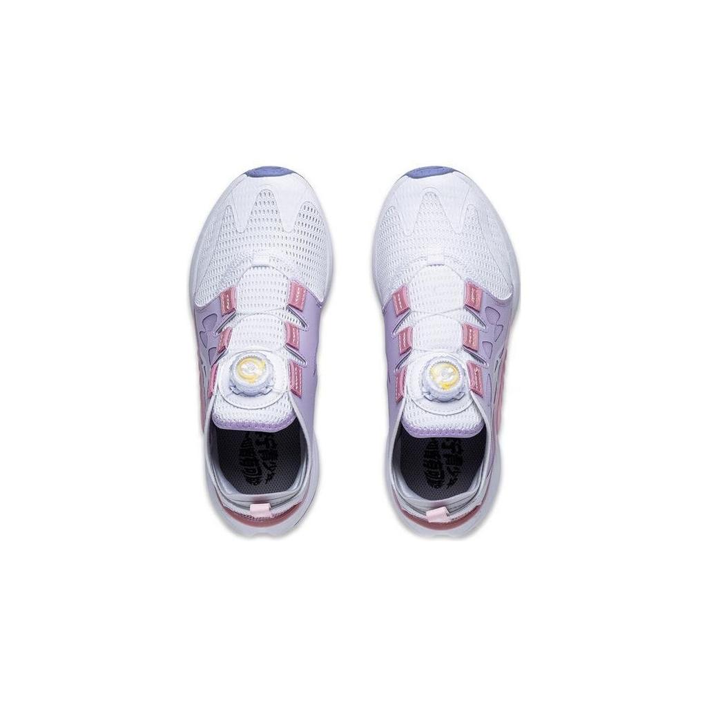 Li Ning Childrens Canglan 2.0 Low-Top Running Shoes Kids Running Shoes White Purple YKFT034-2