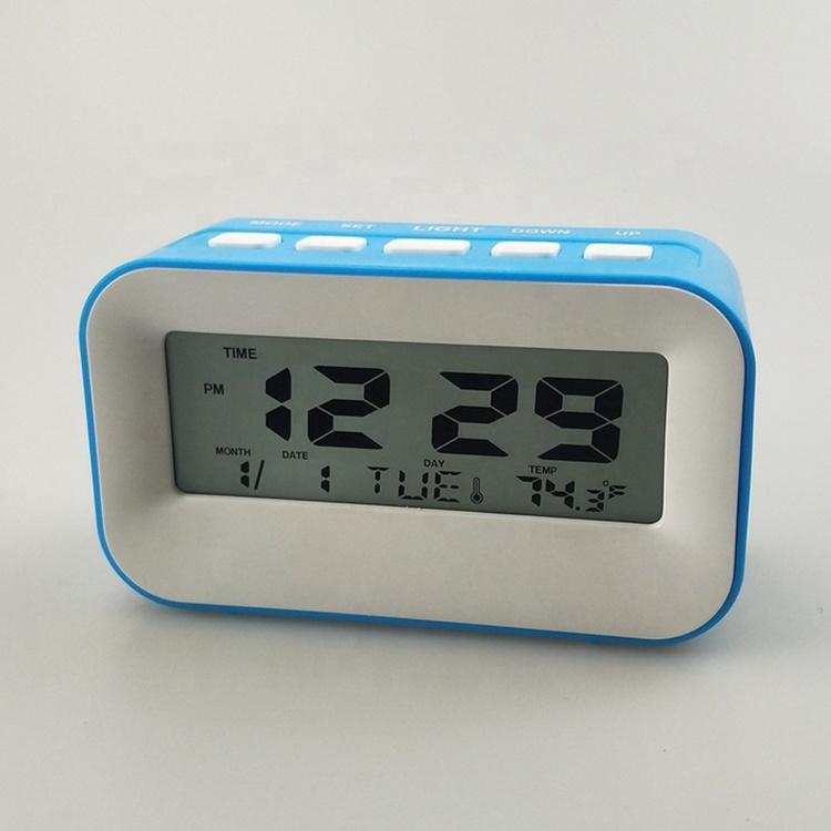 Smart Digital Alarm Clock with Countdown Timer Desk Table Clock for Bedroom Office Desktop Despertador Reloj logo Custom