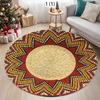 Decorazione Festa di Pasqua Semplice Stile Boemo Tappeto Circolare Cortile Esterno Tappeto Persiano Stampato Tappeti Decorativi