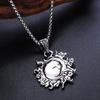 Sun and Moon Embrace Retro Trendy Jewelry Pendant Necklace