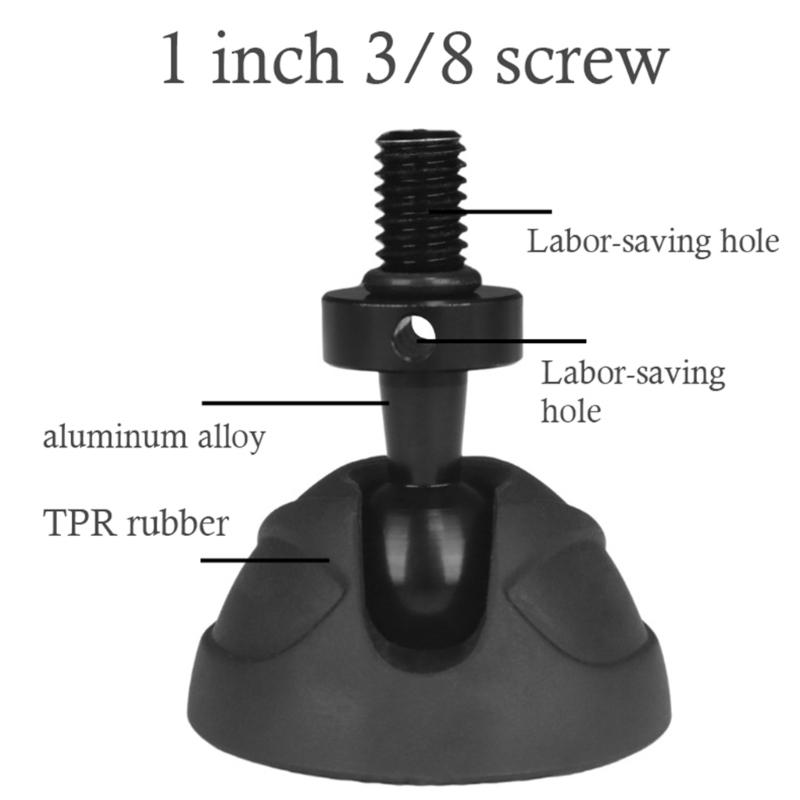 1Pc/3pcs Quick Install Nonslip Tripod Base Pad Compatible for 3/8 Thread Tripod Legs Rubber Aluminum Alloy Construction