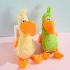 Pet Toy Cartoon Toucan Shape Plush Dogs Food Dispensing Toy with Sound Feature Bite-Resistant Relieves Boredom Pet Enrichment