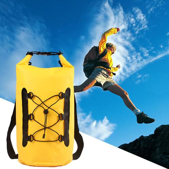 15L Waterproof Dry Bag Large Capacity Good Sealing Adjustable Quick Release Wear Resistant Floating Waterproof Dry Backpack Storage