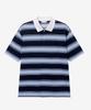 MINDBRIDGE Multi-Stripe Semi-Overfit Collared T-Shirt