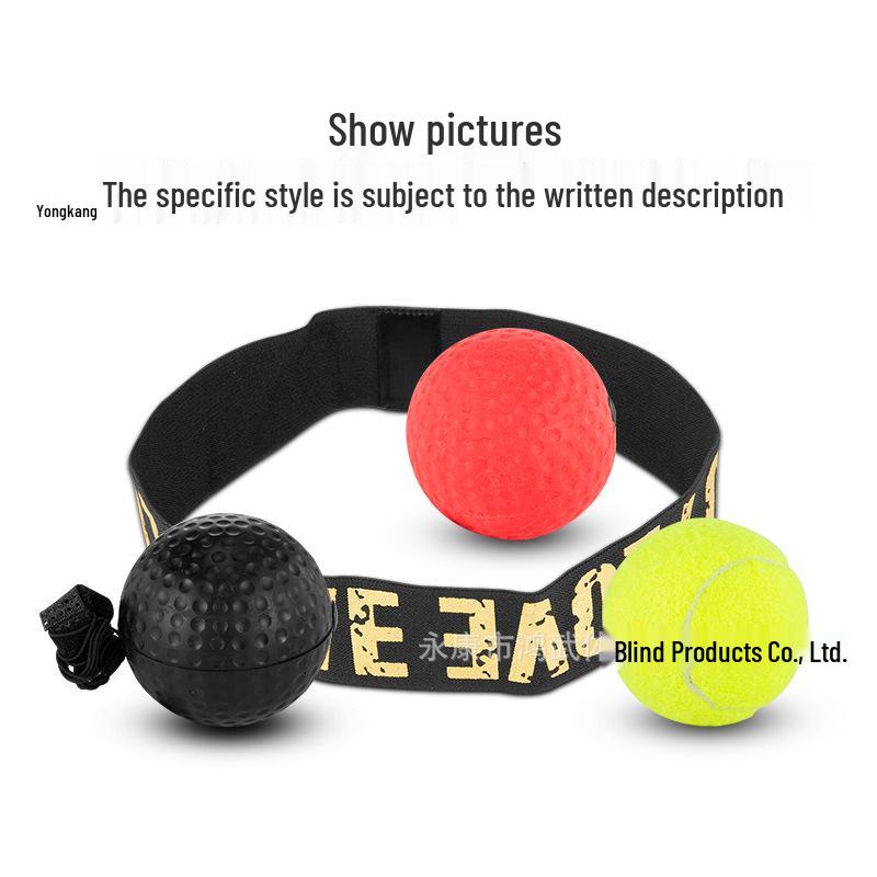 Head-Mounted Speed Ball: Reaction & Training Punch Ball for Boxing Stringing Tool