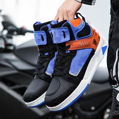 Genuine Leather Motorcycle Shoes, Motorcycle Riding Shoes, Men's Rider All-season Off-road Motorcycle Boots, Racing Ankle Boots