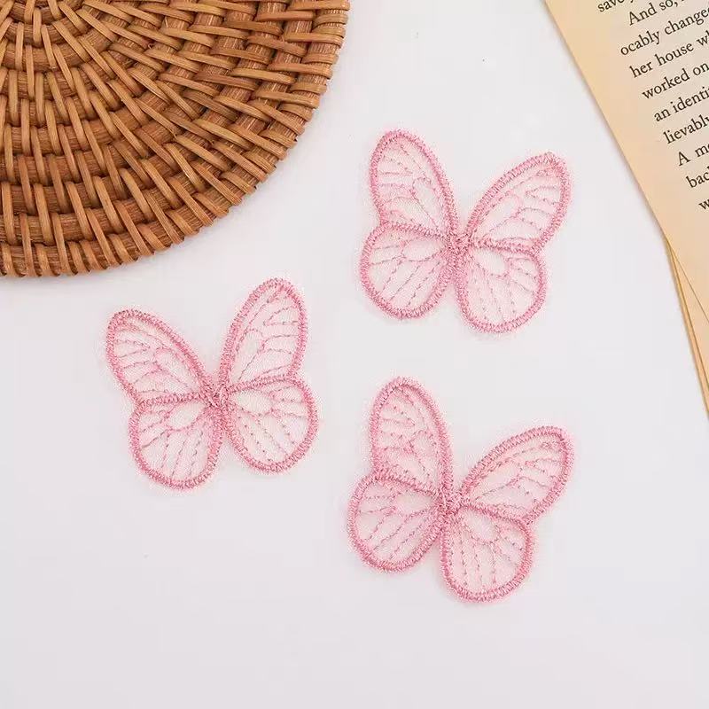 10/20 Pack Butterfly Applique Patches, Colorful Embroidered Organza Lace Butterflies Butterfly Fabric for DIY Sewing.