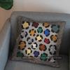 2D Exotic Leopard Head Pillowcase With Ornate Design Pattern Cushion Cover Suitable For Sofa Bedroom Car Pillow Cover