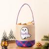 Fabric Trick or Treating Bucket Bag Friendly Halloween Party Accessory For Children Candy Collection