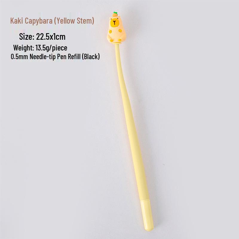 Cartoon Capybara Silicone Shake Pen - Cute Student Stationery & Gift 0.5mm
