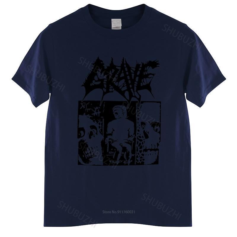 T-shirt d'été unisexe en coton GRAVE TREUnisexDOUS PAIN GROUPE DE DEATH METAL ENTOMBED THERION T-SHIRT t-shirt unisexe t-shirts décontractés