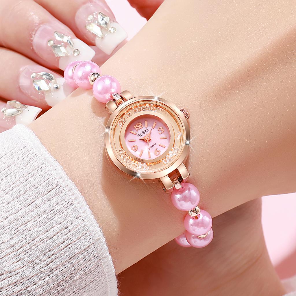 Mode Damen Uhren Luxus Imitation Strass Perlen Armbanduhr Reloj Mujer Mädchen Uhr Geschenk