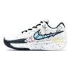 Nike Air Zoom G.T. Cut Academy Cushioning Abrasion Resistant Breathable Low top Basketball Shoes Men's Black White FB2598-100(Team40-)