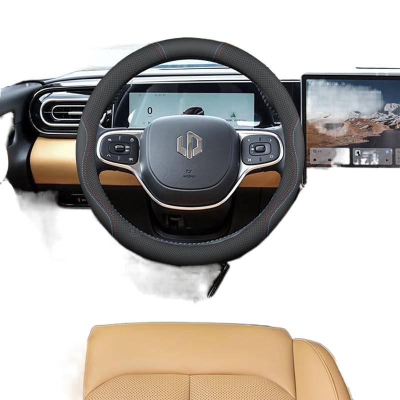 Non-Slip, Odorless Steering Wheel Cover for Leapmotor C11: 25 Models, Easy Fit, No Hand-Stitching Needed.