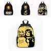 Bendy And The Ink Machine Cartoon Game School Backpack With Adjustable Padded Straps For Kids