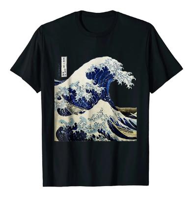 Kanagawa Japanse De Grote Golf T-shirt