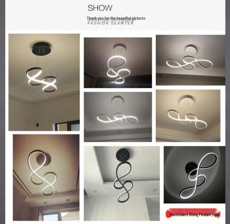 Postmodern LED Pendant Lights for Dining Room or Bedroom