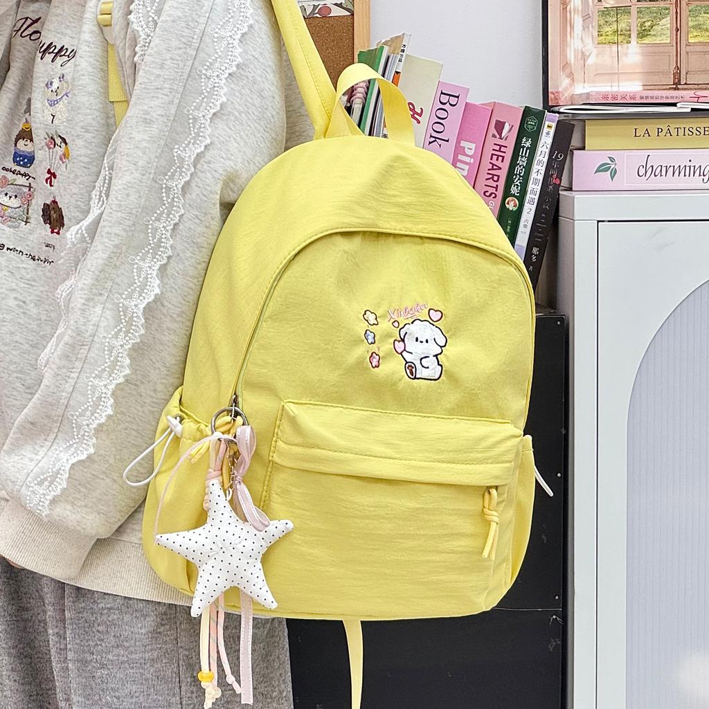 Schoolbag Japanese Cute College School Bag Female Junior High School College Student Versatile Elementary School Backpack Leisure Travel Lightweight