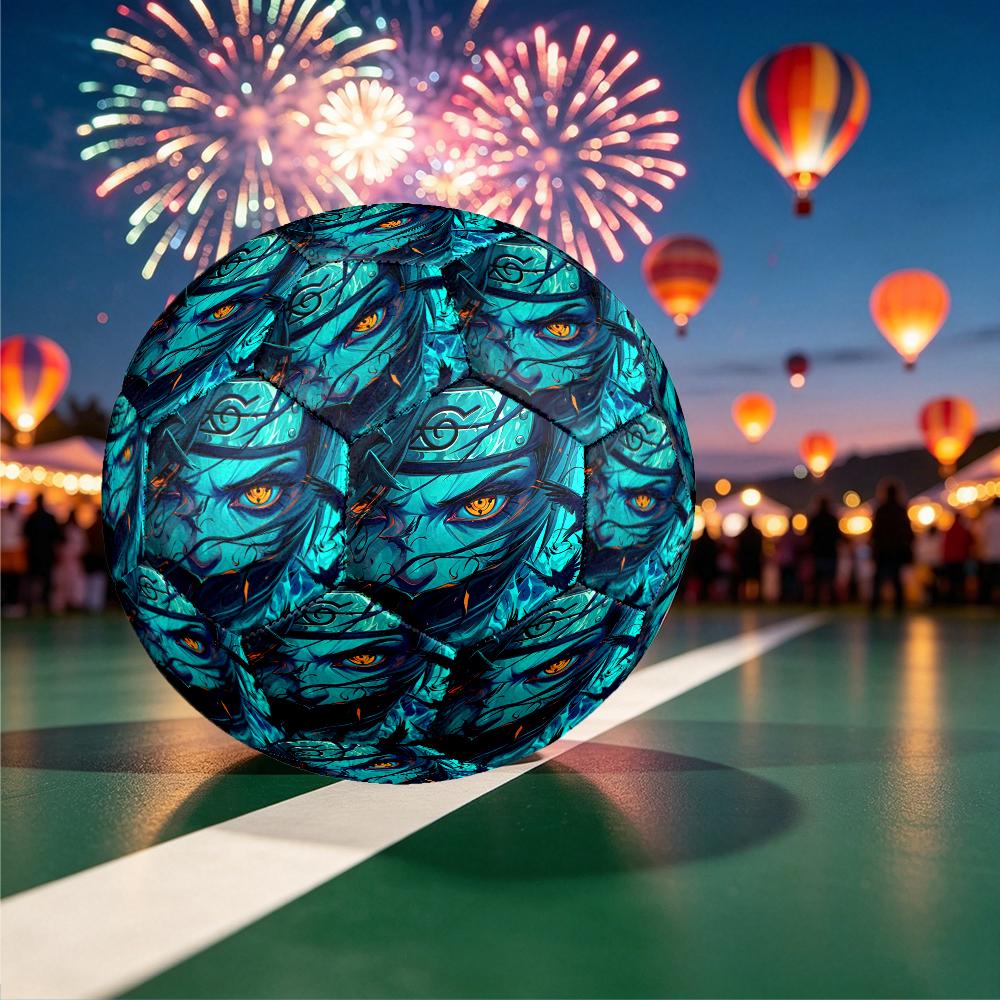 1pc Game Role Naruto Pattern Football, Size 5 Soccer Ball Outdoor Athletic Training Ball, Unique Style, Exquisite Holiday Gift
