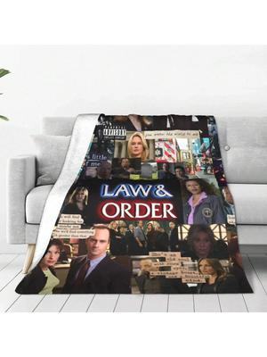 Law & Order Special Victims Unit Dekens Flanel Print TV Serie Ademend Ultrazacht Plaid Dekens Voor Auto Beddengoed Dekbed