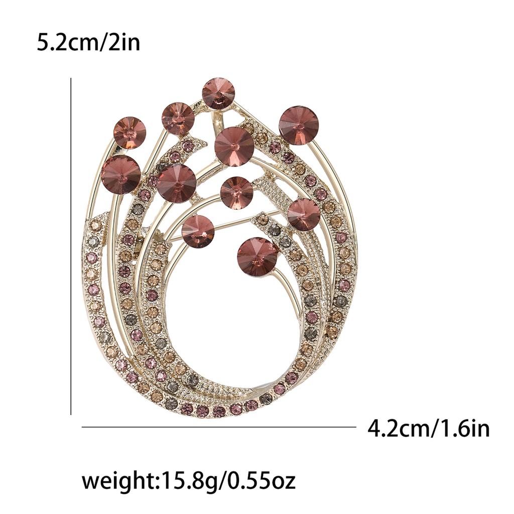 Diamond Brooch Fashion Personality Versatile Rhinestone Corsage Blazer Sweater Pin Accessories