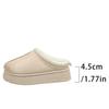 Botas de Nieve para Mujer con Forro de Felpa-Suela Gruesa Suave de Magdalena para el Hogar Exterior Felpa Gruesa Cálidas Ligeras Cómodas Zapatos de Algodón