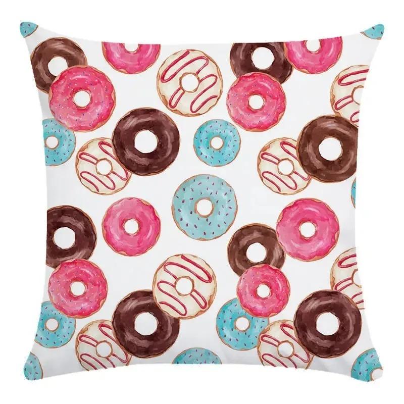 Donut Decorative Pillowcase Car Ornaments Office Living Room Sofa Home Pillowcase