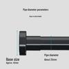 No-Drill Telescopic Curtain and Shower Rod with Nail-Free Clothes Drying Feature