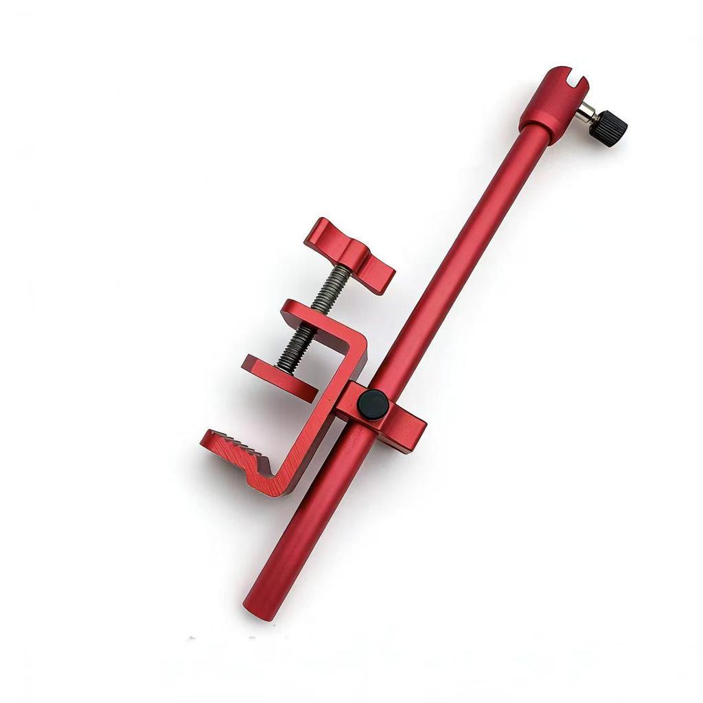 Taiwanese Aluminum Fishing Bait and Rod Holder - 2-in-1 Clip-On Design
