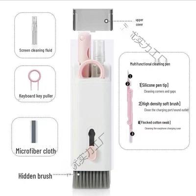 Kit di pulizia multifunzionale: Spazzola per Tastiera e Pulitore per Auricolari Bluetooth