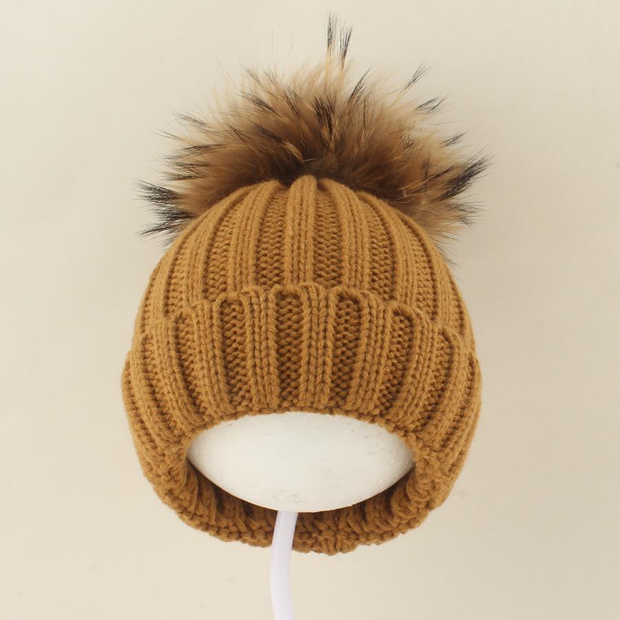 Kids Winter Warm Knitted Set Pom‑pom Hat Scarf Gloves 3‑Pcs Set Or Single Beanie Hat Windproof Ear Protection For Boys Girls Cold Weather Outdoor