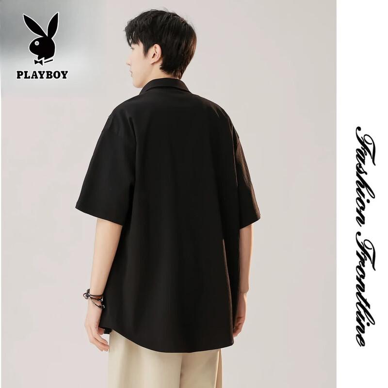 PLAYBOY New Chinese Style Men's Short Sleeve Shirt