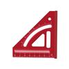 Multi-Angle Measuring Ruler Woodworking Aluminum Alloy Square Protractor Precision Miter Triangle Ruler For Engineer Carpenter