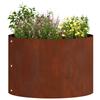 Plant Ring Brown 30 X 30 X 20 Cm Weatherproof Steel