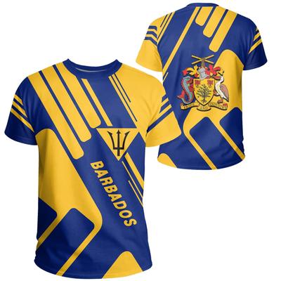 Camiseta Estampada 3D Mapa Bandera de Barbados Para Hombres Ropa Moda Camiseta Masculina Camiseta Emblema Nacional Camiseta Día de la Independencia Tops para Mujer